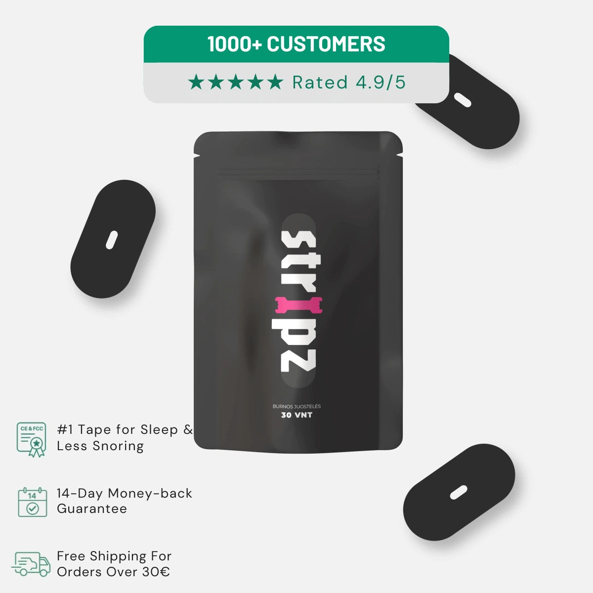 STRIPZ™ BreathFix Mouth Tape | BUY 1 - GET 1 FREE