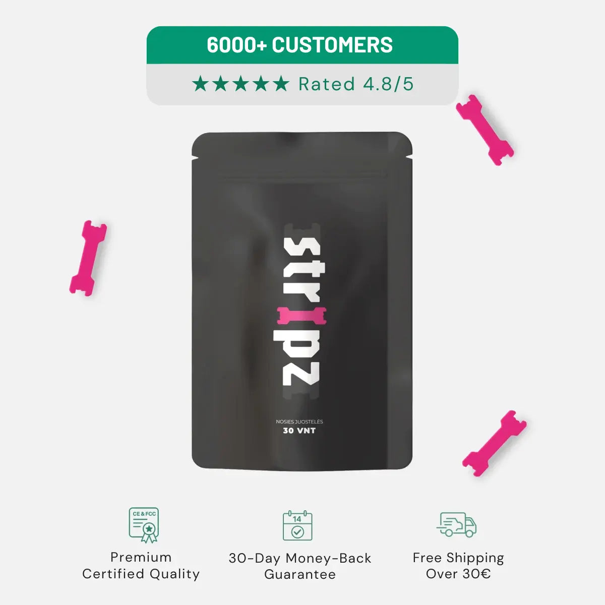 STRIPZ™ Oxygen Boost Nasal Strips | BUY 1 - GET 1 FREE