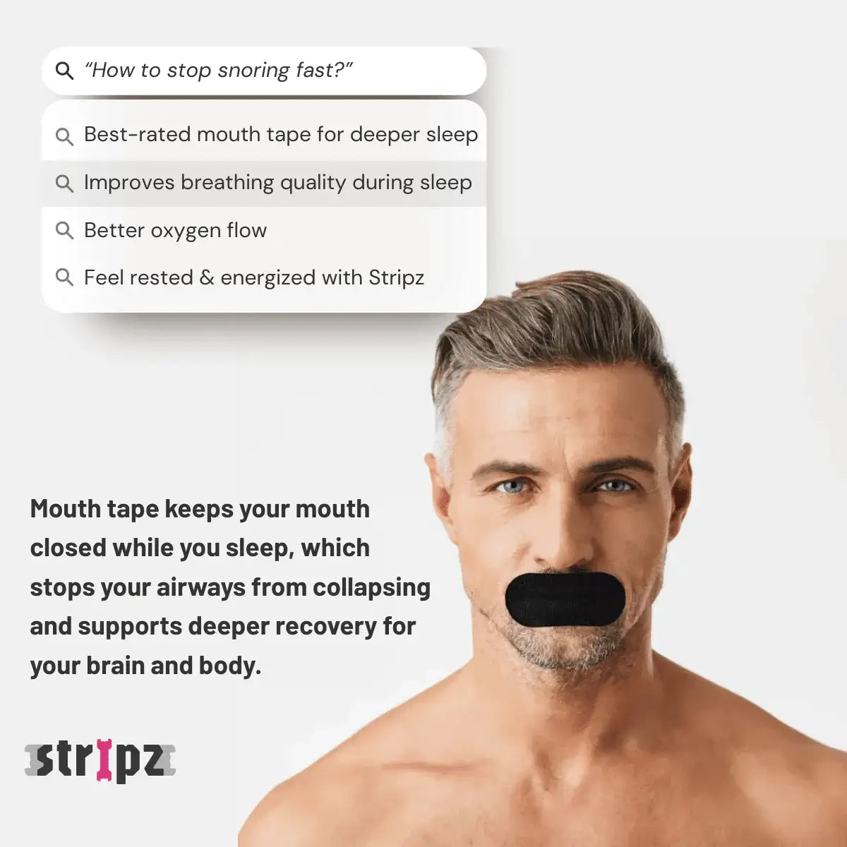 STRIPZ™ BreathFix Mouth Tape | BUY 1 - GET 1 FREE