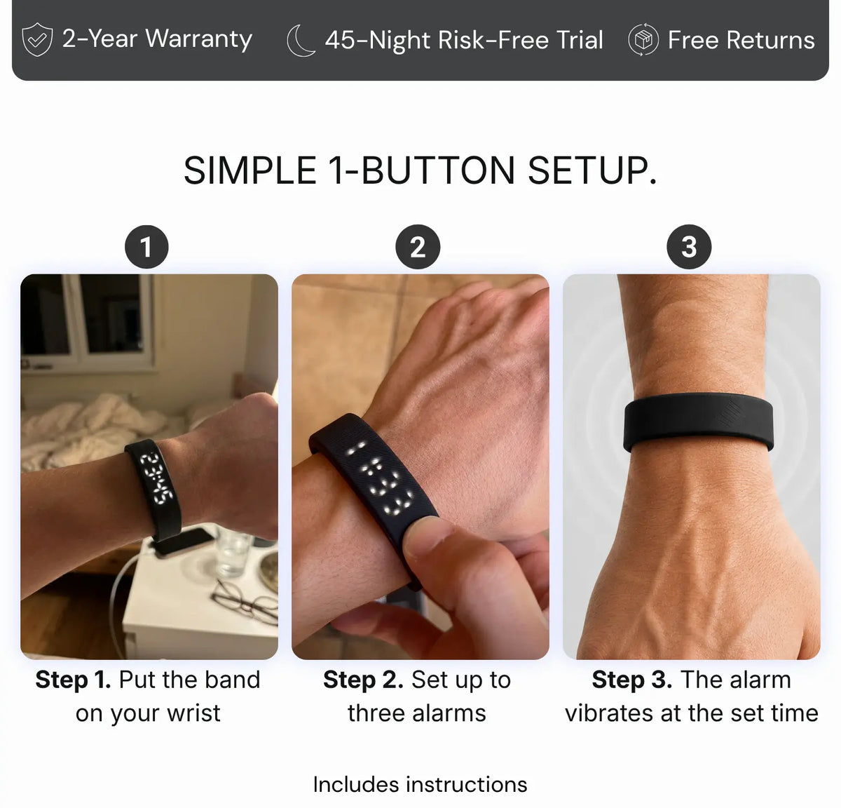 Vibrating Wrist Alarm